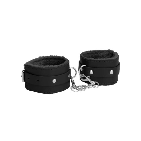 Plush Leather Handcuffs - 4