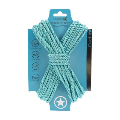 Polyester Bondage Rope - 32.8 ft / 10 m - Blue - 1
