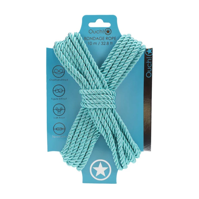 Polyester Bondage Rope - 32.8 ft / 10 m - Blue - 1