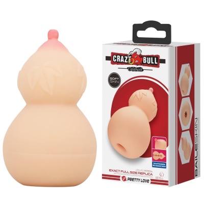 Masturbator Calabash TPR - rozciągliwy kanał z żeberkami - 1