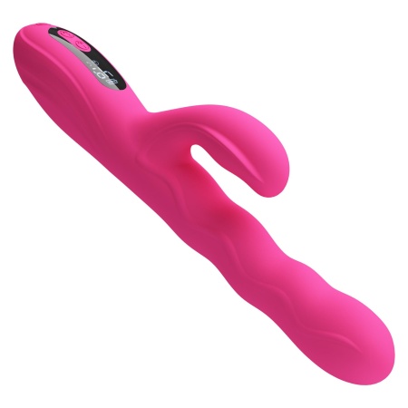 Wibrator króliczek Winters Pink z funkcją falowania i wyświetlaczem LED, 25,2 cm - 3