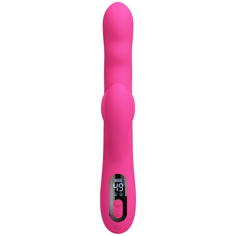 Wibrator króliczek Winters Pink z funkcją falowania i wyświetlaczem LED, 25,2 cm - 4