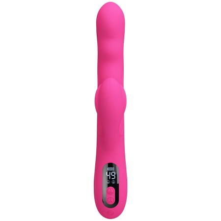 Wibrator króliczek Winters Pink z funkcją falowania i wyświetlaczem LED, 25,2 cm - 4