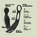 Wibrator prostaty Flamma z pilotem 16 cm (czarny matowy) - 6