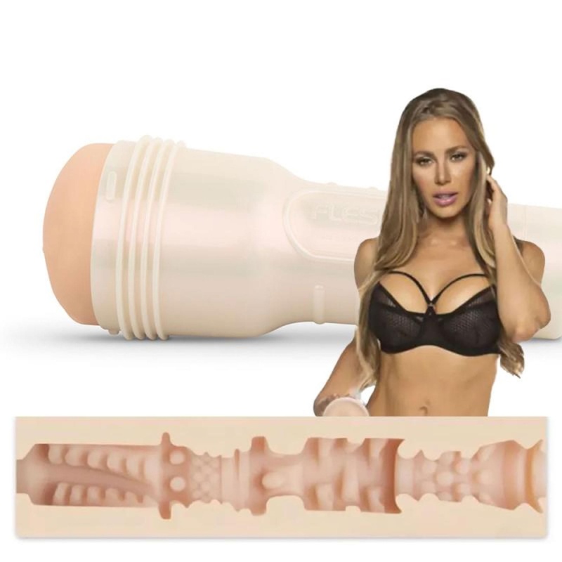 Nicole Aniston Fit - waginalny masturbator z SuperSkin, teksturą wypustek i obudową ABS - 1