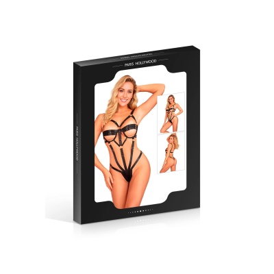 Adjustable body harness black - 1 2