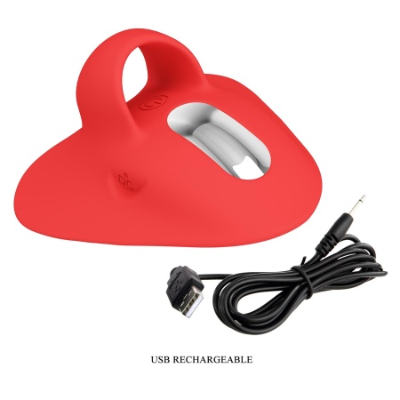 Wibrator palcowy Carnation Manta Ray z 7 trybami wibracji, 7 cm długości - 12