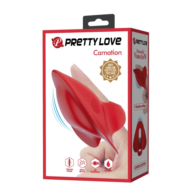 Wibrator palcowy Carnation Manta Ray z 7 trybami wibracji, 7 cm długości - 13