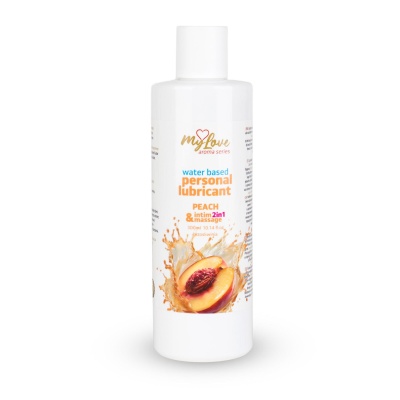 MyLove Żel intymny i do masażu Aroma Series 2w1 Peach 300ml - 1