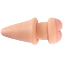 Korek analny i przedłużacz penisa 2w1 Nature Skin z miękkiego TPE, długość całkowita 19,5 cm, średnica 3-8,5 cm - 5