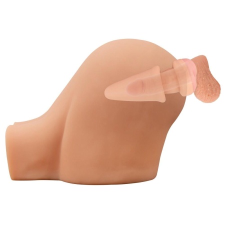 Korek analny i przedłużacz penisa 2w1 Nature Skin z miękkiego TPE, długość całkowita 19,5 cm, średnica 3-8,5 cm - 14