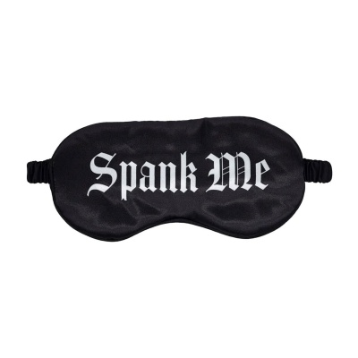 Spank Me - Printed Satin Mask - 1