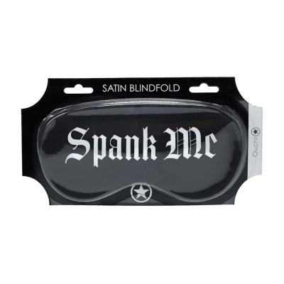 Spank Me - Printed Satin Mask - 1 2