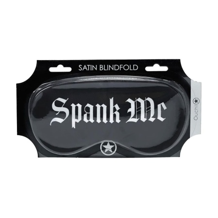 Spank Me - Printed Satin Mask - 2
