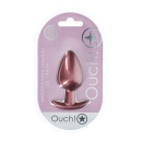 Smooth Silicone Anal Plug - Large - 3.5" / 8,9 cm - Rose Gold - 2