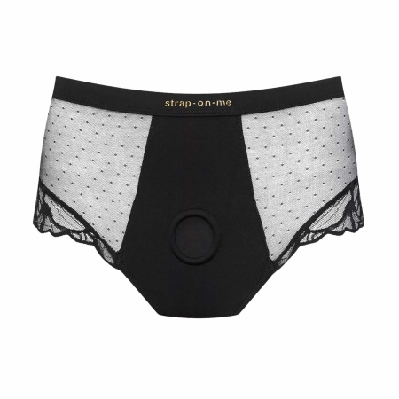 Harness Lingerie Divine S Black - high-waisted shorty z silikonowym ringiem (pas 66-74 cm, biodra 89-99 cm) - 1