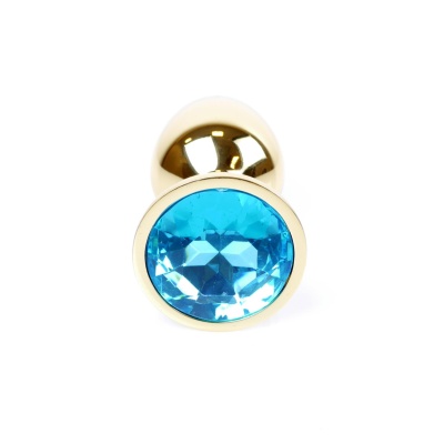 MyLove Toys - Jewellery Gold PLUG- Light Blue - 1 2