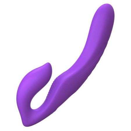 Wibrator bezramiączkowy Her Ultimate Strapless Str – podwójny stymulator z 9 trybami wibracji, ramię 22,2 cm, wkładka 11,9 cm - 3