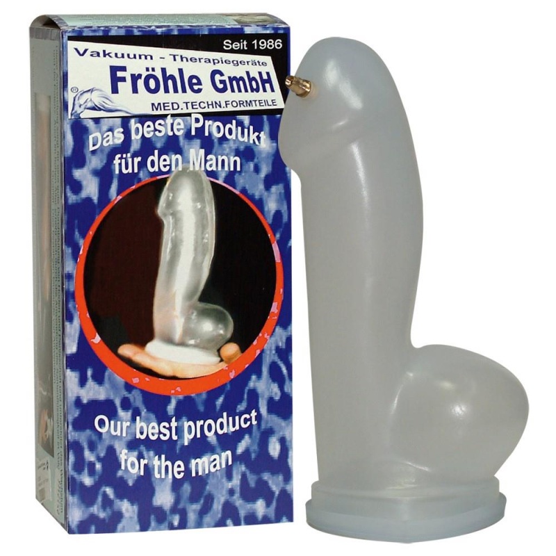 Realistyczny cylinder penisa XL SP010 — profil anatomiczny, mechanizm podciśnieniowy, dł. 25 cm, Ø 6 cm - 3