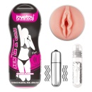 Masturbator wibrujący Sex In A Can Vagina Lotus Tunnel 16 cm - 1