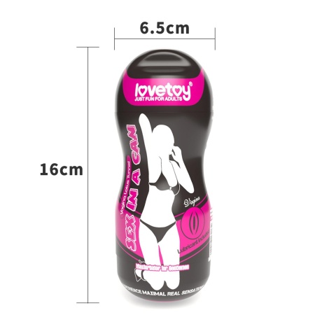 Masturbator wibrujący Sex In A Can Vagina Lotus Tunnel 16 cm - 2