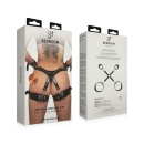 Bedroom Fantasies - Bondage CrossWrist and Leg Cuffs Black - 1