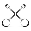 Bedroom Fantasies - Bondage CrossWrist and Leg Cuffs Black - 4