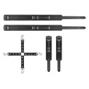 Bedroom Fantasies - Bondage CrossWrist and Leg Cuffs Black - 6