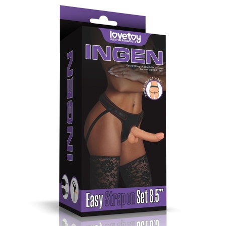 Easy Strapon Set 8.5'' (21,5 cm) - Czarny - 1