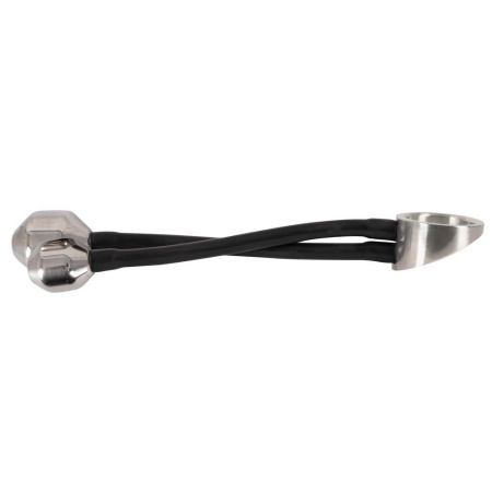 Metalowy pierścień erekcyjny Heavy Gear z dwiema wtyczkami analnymi – Ø 4,5 cm, 840 g - 6