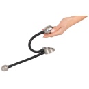 Metalowy pierścień erekcyjny Heavy Gear z dwiema wtyczkami analnymi – Ø 4,5 cm, 840 g - 7