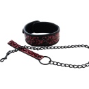 Collar with detachable leash - 1