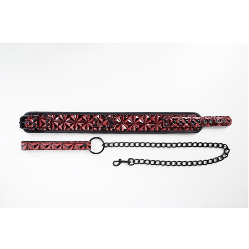 Collar with detachable leash - 3