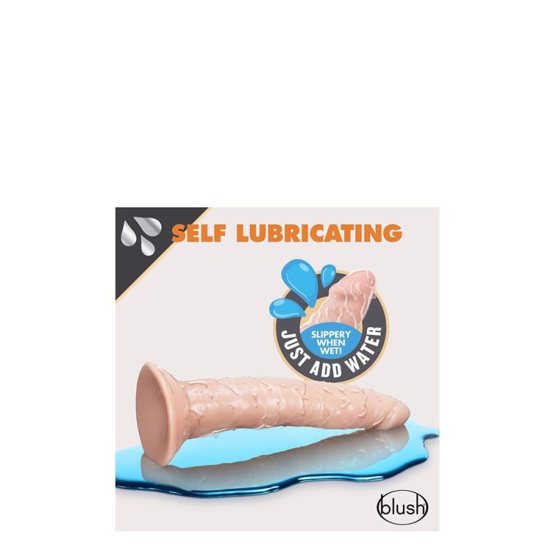 Dildo Glide Samosmarujące się 19 cm z Przyssawką i Uprzężą O-ring - 3