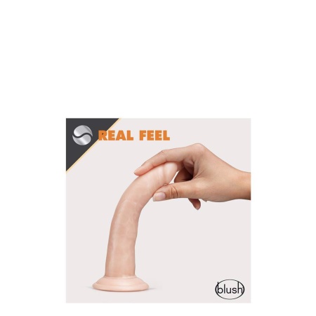 Dildo Glide Samosmarujące się 19 cm z Przyssawką i Uprzężą O-ring - 5