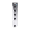 Waterdrop Silicone Anal Balls - L - 40mm - Black - 2
