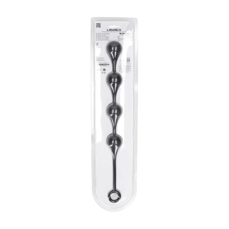 Waterdrop Silicone Anal Balls - L - 40mm - Black - 4