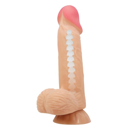 Dildo Sliding Skin z przesuwaną skórą i przyssawką 21,8 cm - 2