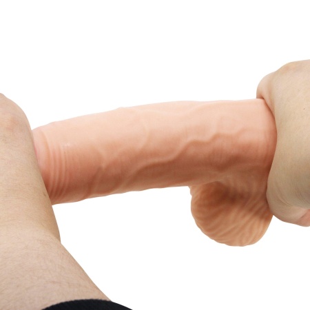 Dildo Sliding Skin z przesuwaną skórą i przyssawką 21,8 cm - 9