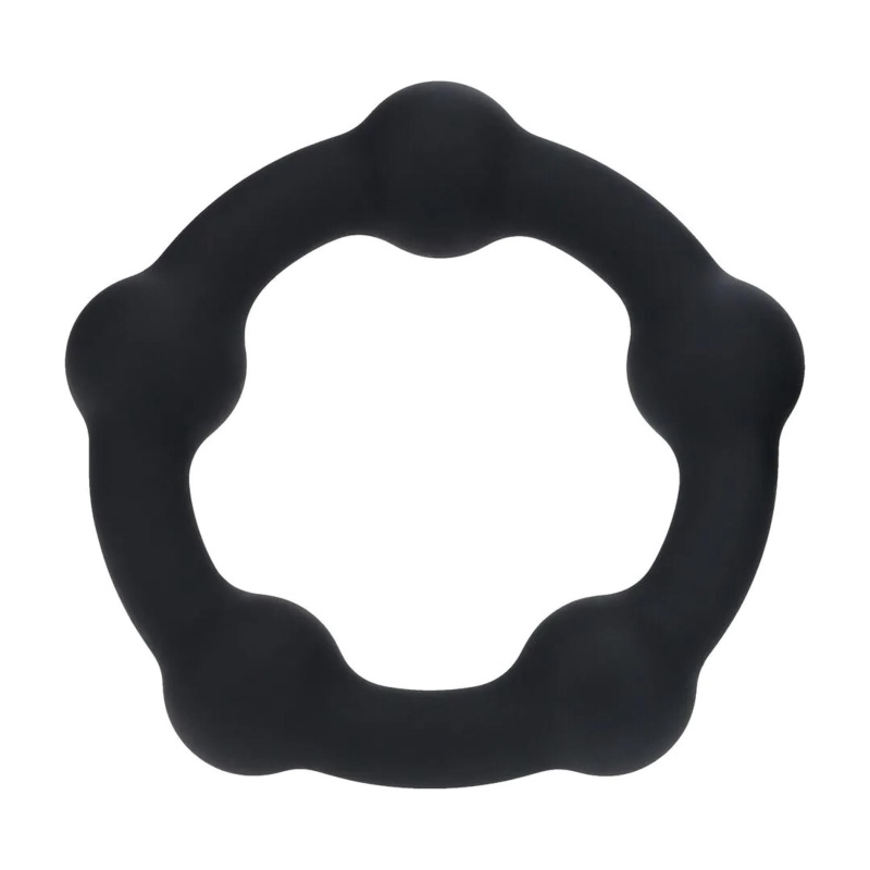 Pierścień ereksyjny LEVELZ Beaded Silicone - koralikowa struktura, średnica wewnętrzna 45 mm - 1