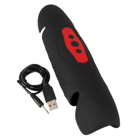 Masturbator Rebel Vibrating Penis Trainer: 3 silniki, 3-punktowa stymulacja, długość 22,1 cm - 9