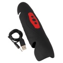 Masturbator Rebel Vibrating Penis Trainer: 3 silniki, 3-punktowa stymulacja, długość 22,1 cm - 9