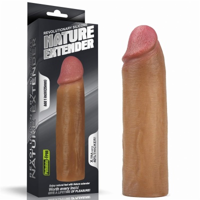 Przedłużka na penisa Add 1 Nature Extender 16,5 cm, kolor brązowy - 1