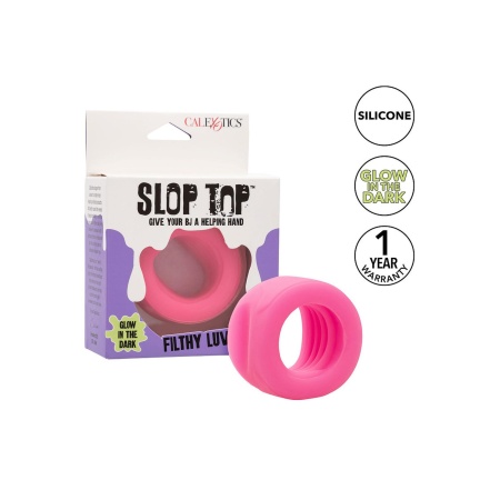 Stroker Slop Top Filthy Luv z żebrowanym kanałem i efektem glow in the dark, 4,5 × 5,75 cm - 6
