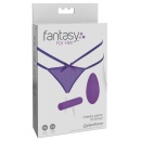 Wibrujące majtki FFH Petite Panty Thrill-Her z wibrobulletem 7,6 cm, pilotem i regulacją obwodu talii 76–107 cm - 1