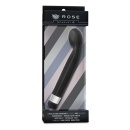 Wibrator punktu G Rose Scarlet G Black - zakrzywiony, wielobiegowy, 21,6 cm - 1