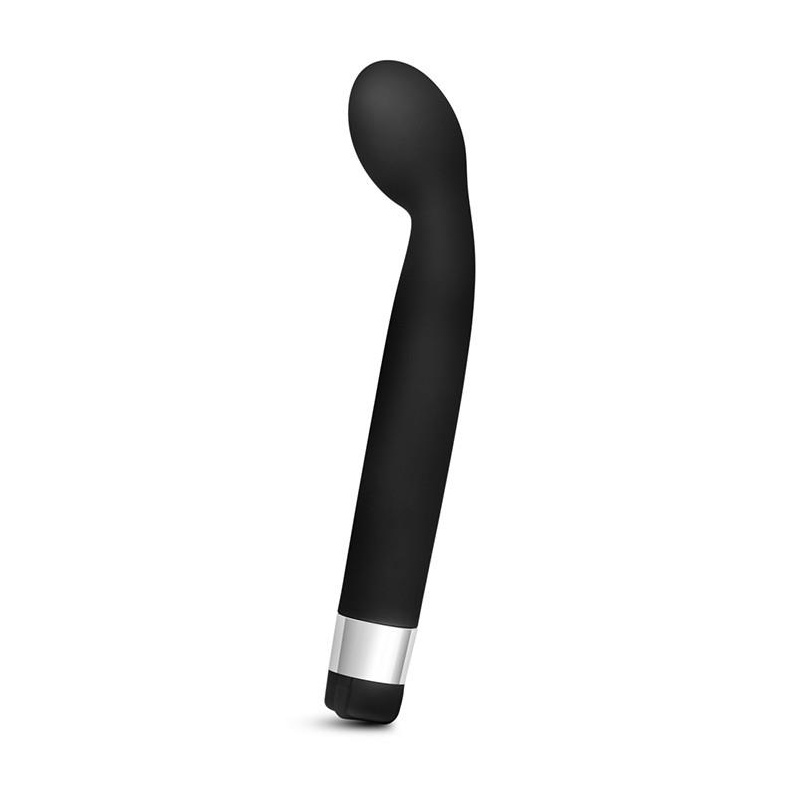 Wibrator punktu G Rose Scarlet G Black - zakrzywiony, wielobiegowy, 21,6 cm - 2