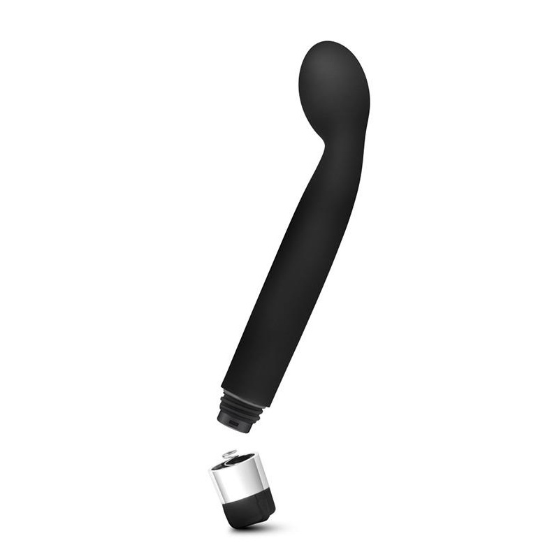 Wibrator punktu G Rose Scarlet G Black - zakrzywiony, wielobiegowy, 21,6 cm - 5