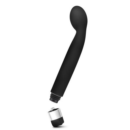Wibrator punktu G Rose Scarlet G Black - zakrzywiony, wielobiegowy, 21,6 cm - 5