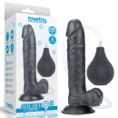 Dildo Squirt Extreme 22,9 cm z wytryskiem - czarne - 1